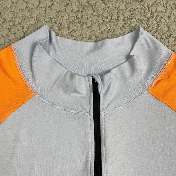 Fabletics The Training Day 1/4 Zip Long Sleeve ColorVapor Blue Block Men XL - Picture 3 of 9